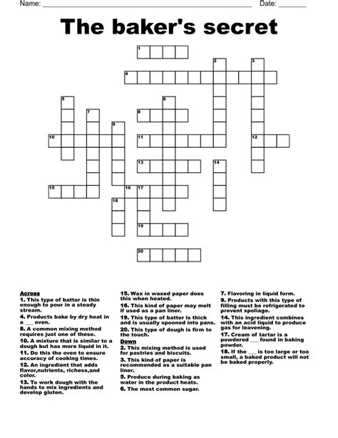 pie bakers need Crossword Clue .